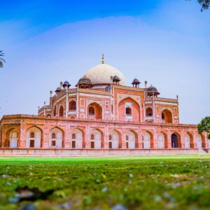 Stunning view of Humayun's Tomb, a UNESCO World Heritage Site in New Delhi, India.