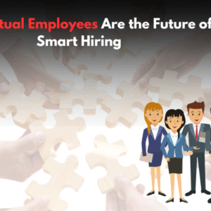 Virtual employees working remotely as the future of smart hiring.