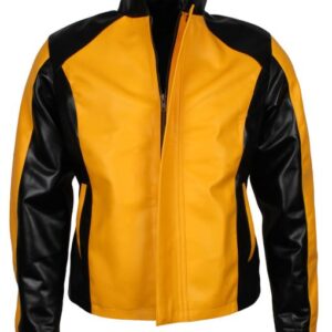 men's synthetic leather jacket