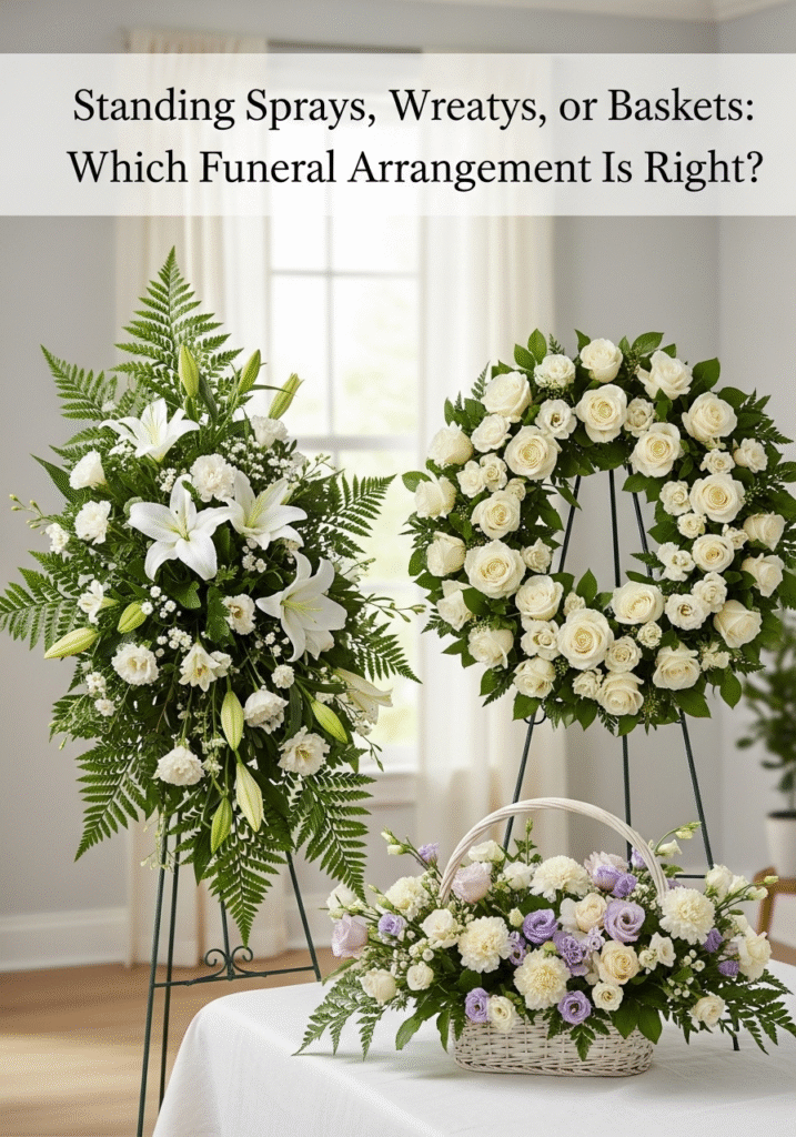 Standing Sprays, Wreaths, or Baskets Which Funeral Arrangement Is Right
