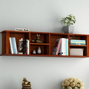 buy wall shelf design from wooden street