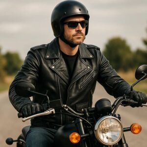 Leather Motorcycle Clothing Jacket