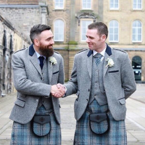 tweed kilt jacket