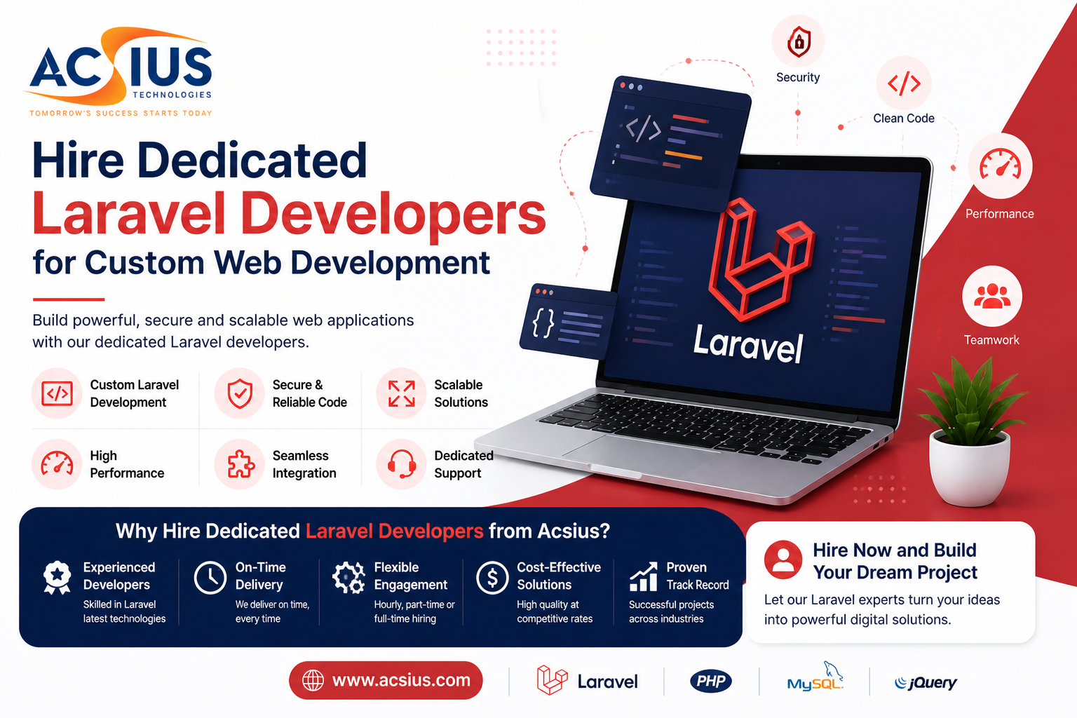 Hire Dedicated Laravel Developers for Custom Web Development